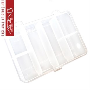 6 Bölmeli Şeffaf Plastik Organizer Kutu