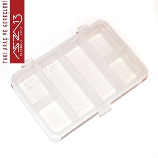 6 Bölmeli Şeffaf Plastik Organizer Kutu