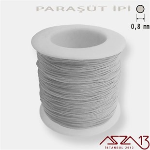 Açık Gri 0,8 mm Paraşüt İp (Bobin 100 metre)