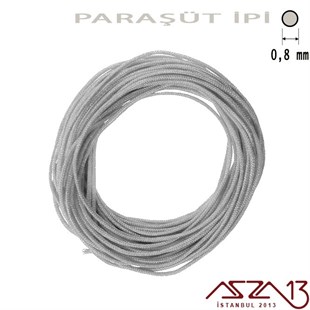 Açık Gri 0,8 mm Paraşüt İp (Bobin 100 metre)