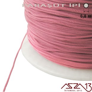 Açık Pembe 0,8 mm Paraşüt İp (Bobin 100 metre)