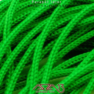 Açık Yeşil 0,8 mm Kalınlıkta Paraşüt İpi / 5 Metre