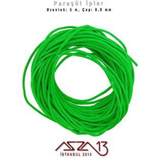 Açık Yeşil 0,8 mm Kalınlıkta Paraşüt İpi / 5 Metre