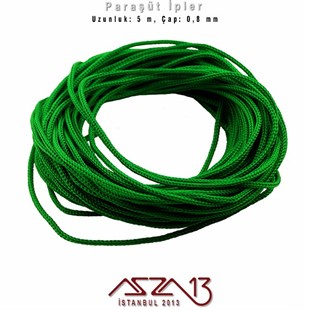Çağla Yeşili 0,8 mm Kalınlıkta Paraşüt İpi / 5 Metre