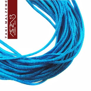 Deniz Mavi 0,8 mm Kalınlıkta Paraşüt İpi / 5 Metre