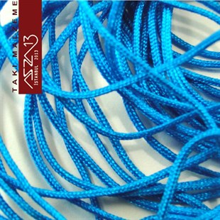 Deniz Mavi 0,8 mm Kalınlıkta Paraşüt İpi / 5 Metre