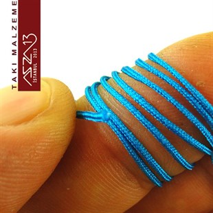 Deniz Mavi 0,8 mm Kalınlıkta Paraşüt İpi / 5 Metre