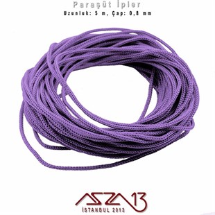 Eflatun 0,8 mm Kalınlıkta Paraşüt İpi / 5 Metre