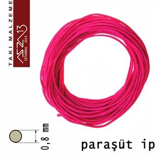 Fuşya 0,8 mm Kalınlıkta Paraşüt İpi / 5 Metre