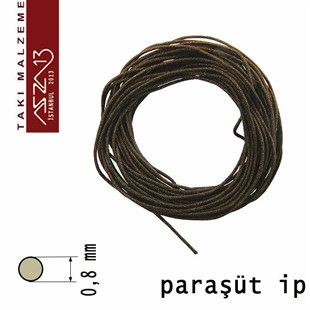 K. Kahverengi 0,8 mm Kalınlıkta Paraşüt İpi / 5 Metre
