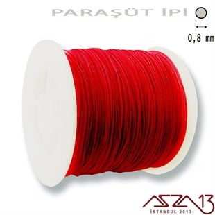 Kırmızı 0,8 mm Paraşüt İp (Bobin 100 metre)