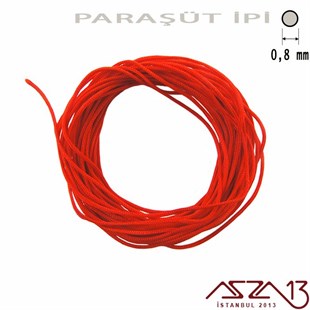 Kırmızı 0,8 mm Paraşüt İp (Bobin 100 metre)