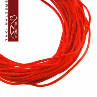 Kırmızı 0,8  mm Kalınlıkta Paraşüt İpi / 5 Metre