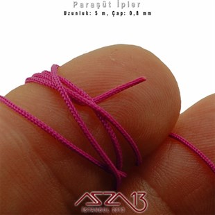 Koyu Fuşya 0,8 mm Kalınlıkta Paraşüt İpi / 5 Metre