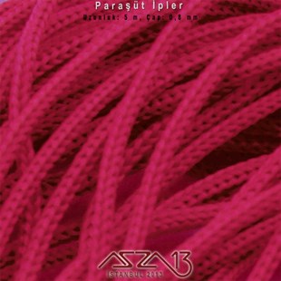 Koyu Pembe 0,8 mm Kalınlıkta Paraşüt İpi / 5 Metre