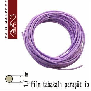 Lavanta 1,00 mm Kalınlıkta Film Kaplı Paraşüt İpi / 3 Metre