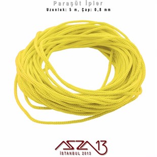 Limon Sarı 0,8 mm Kalınlıkta Paraşüt İpi / 5 Metre