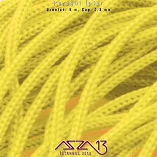 Limon Sarı 0,8 mm Kalınlıkta Paraşüt İpi / 5 Metre