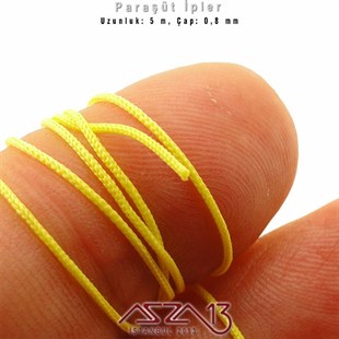 Limon Sarı 0,8 mm Kalınlıkta Paraşüt İpi / 5 Metre