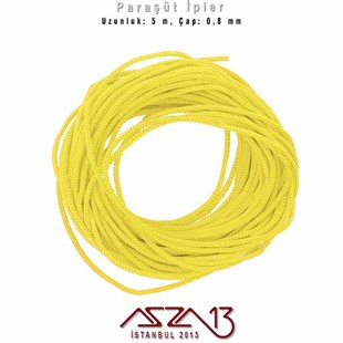 Limon Sarı 0,8 mm Kalınlıkta Paraşüt İpi / 5 Metre
