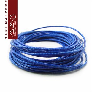 Mavi 1,00 mm Kalınlıkta Film Kaplı Paraşüt İpi / 3 Metre