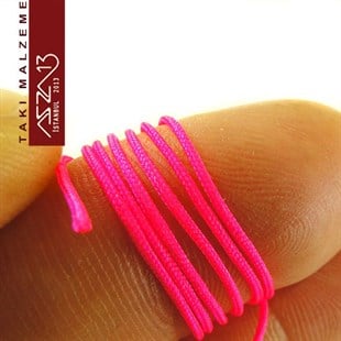 Neon Pembe 0,8 mm Kalınlıkta Paraşüt İpi / 5 Metre