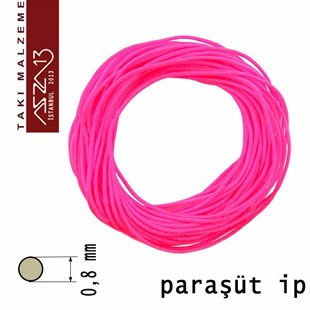 Neon Pembe 0,8 mm Kalınlıkta Paraşüt İpi / 5 Metre