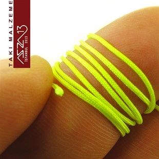 Neon Yeşil 0,8 mm Kalınlıkta Paraşüt İpi / 5 Metre