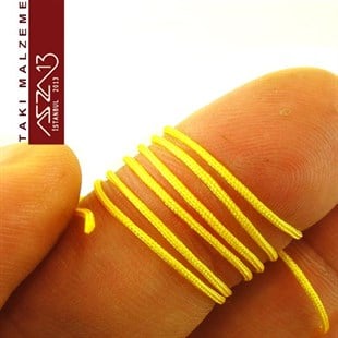 Sarı 0,8 mm Kalınlıkta Paraşüt İpi / 5 Metre
