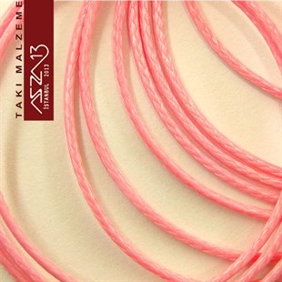 Şeker Pembe 1,00 mm Kalınlıkta Film Kaplı Paraşüt İpi / 3 Metre