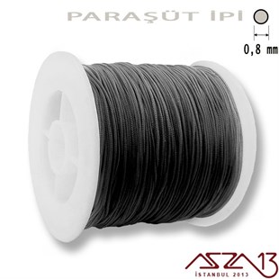 Siyah 0,8 mm Paraşüt İp (Bobin 100 metre)
