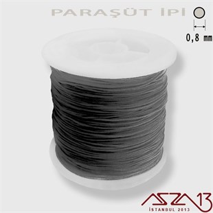 Siyah 0,8 mm Paraşüt İp (Bobin 100 metre)