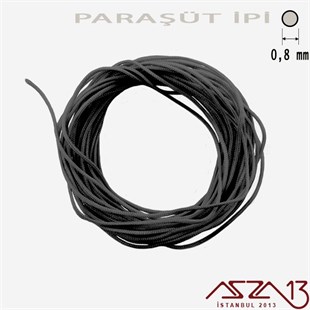 Siyah 0,8 mm Paraşüt İp (Bobin 100 metre)