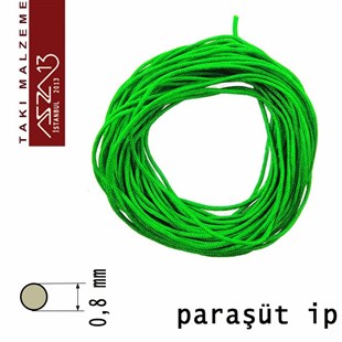 Yeşil 0,8 mm Kalınlıkta Paraşüt İpi / 5 Metre