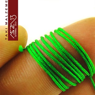 Yeşil 0,8 mm Kalınlıkta Paraşüt İpi / 5 Metre