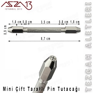 Mini İki Yönlü Çelik Pin Tutucu