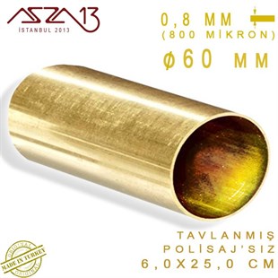 Pirinç Boru (60 mm x 250 mm)