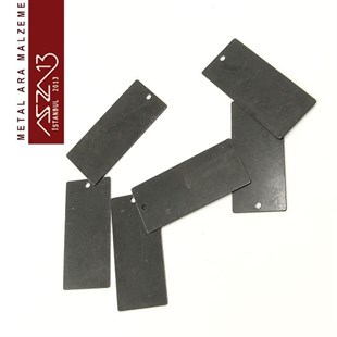 Siyah Alkeme 14x32 mm Damgalama Künyesi / Paket İçeriği 1 Adet