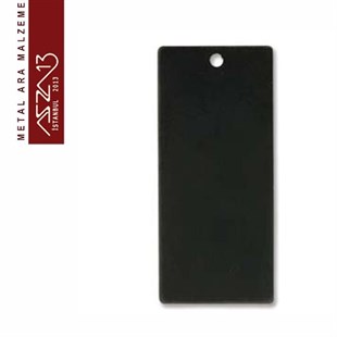 Siyah Alkeme 14x32 mm Damgalama Künyesi / Paket İçeriği 1 Adet