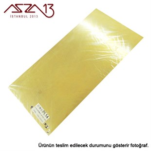 0.6 mm Pirinç Levha (150 mm x 300 mm)