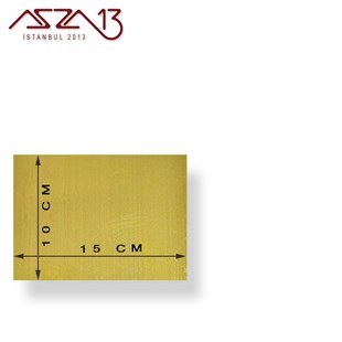 0.5 mm Pirinç Levha (100 mm x 150 mm)