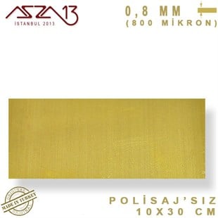 0.8 mm Pirinç Levha (100 mm x 300 mm)