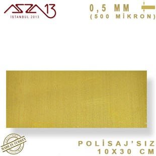 0.5 mm Pirinç Levha (100 mm x 300 mm)