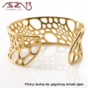 0.8 mm Pirinç Levha (150 mm x 150 mm)