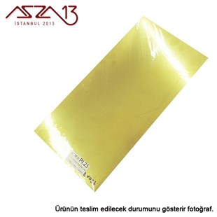0.8 mm Pirinç Levha (150 mm x 300 mm)