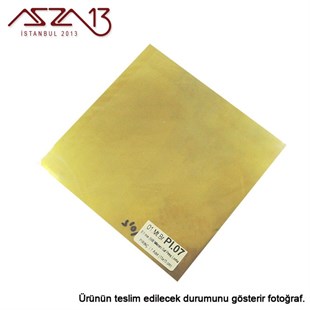 0.5 mm Pirinç Levha (150 mm x 150 mm)