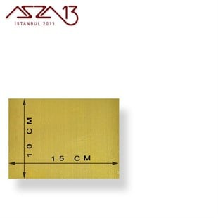 0.8 mm Pirinç Levha (100 mm x 150 mm)