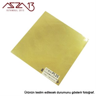 0.8 mm Pirinç Levha (150 mm x 150 mm)