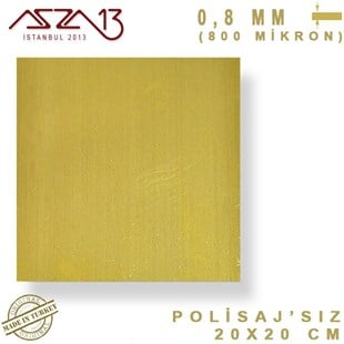 0.8 mm Pirinç Levha (200 mm x 200 mm)