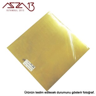 0.5 mm Pirinç Levha (200 mm x 200 mm)